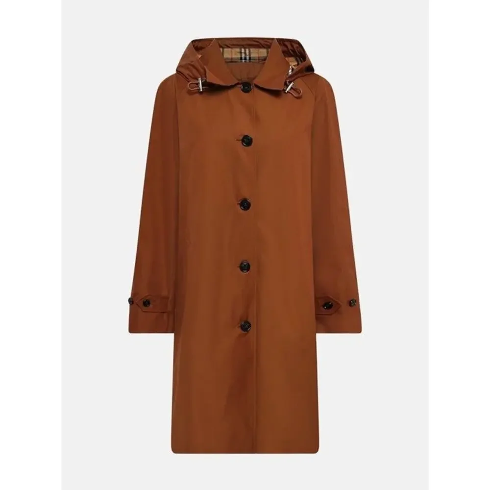 Burberry Women’s Hooded Single-Breasted Coat with hood New US4 - Picture 2 of 14